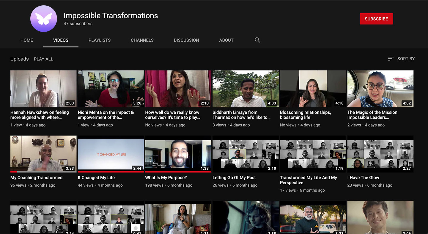 Impossible Transformations Youtube Page